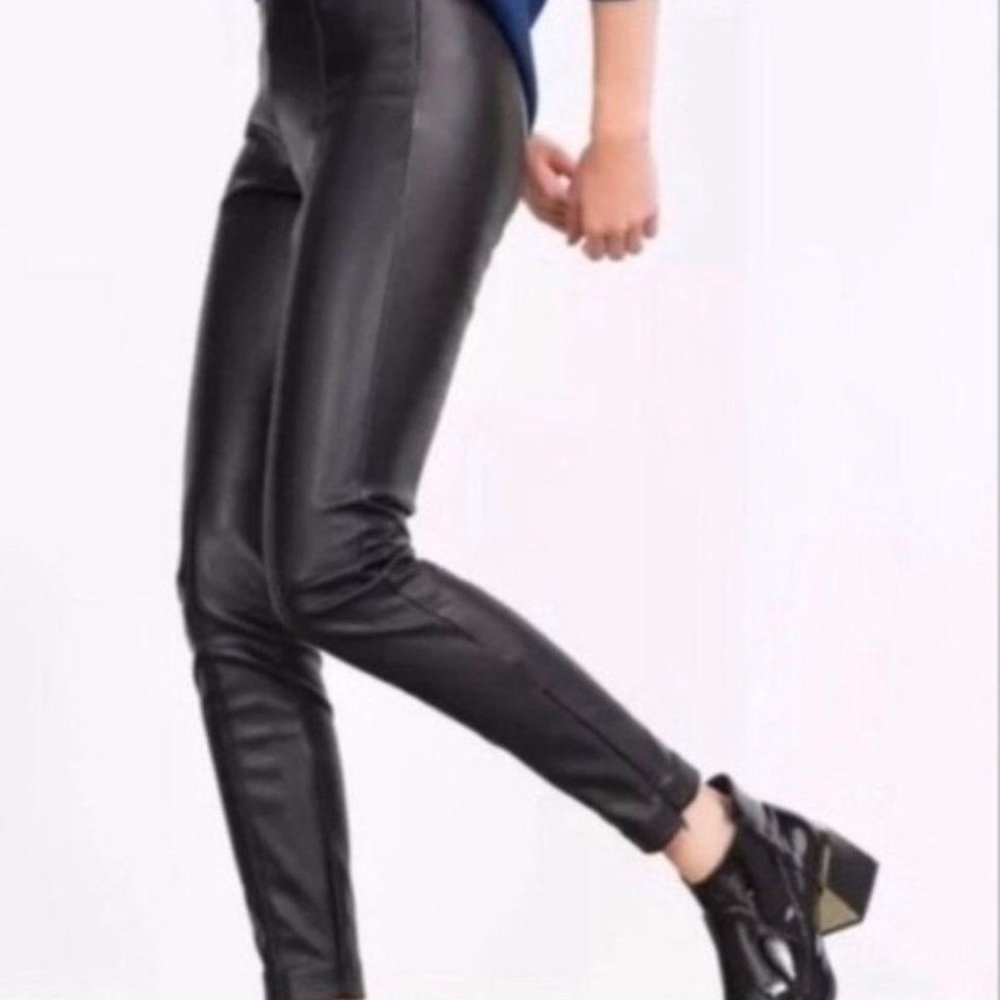 Zara leather leggings
